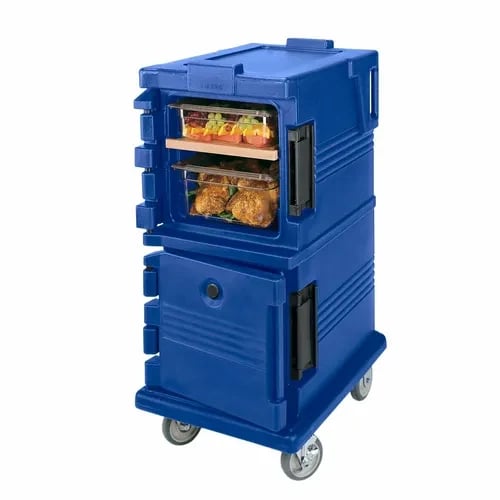 Cambro Ultra Cam Cart UPC600186 Insulated Navy Blue Front Loader Food Carrier