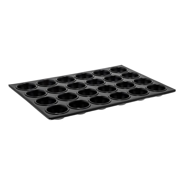 Winco AMF-24NS 2-3/4" Diameter 24-Cup Heavy Aluminum Non-Stick Muffin Pan