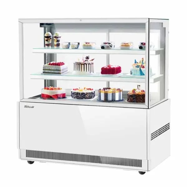 Turbo Air TBP60-54FN-W Refrigerated White Bakery Display Case 59"W