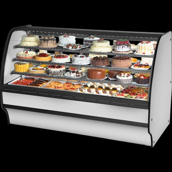 True TGM-R-77-SC/SC-S-S Refrigerated Glass Merchandiser, 77", Stainless