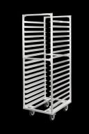 Carter-Hoffmann® O8618 Portable Aluminum Pan Rack Single Width Open Style End-Loaded 18 Pan Capacity