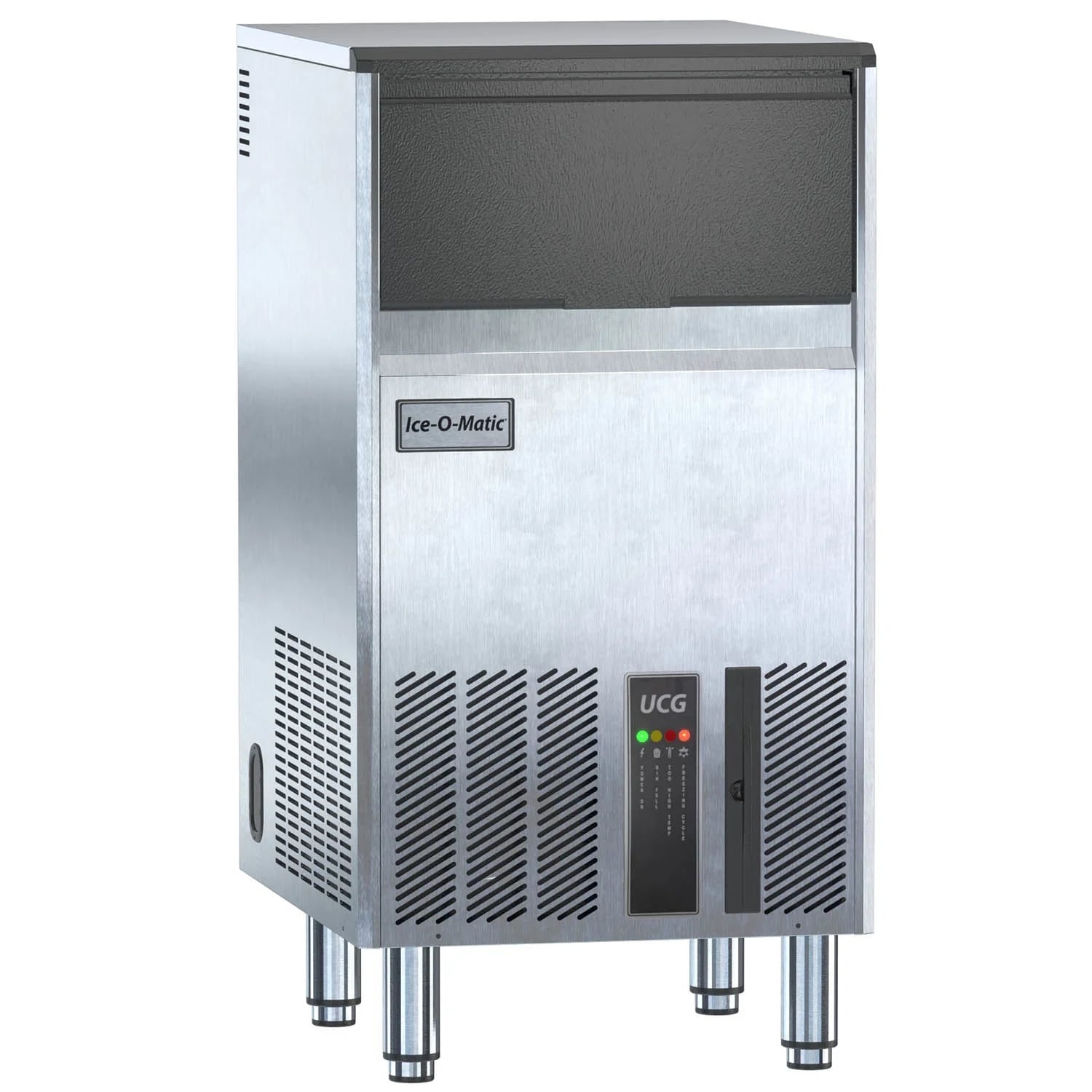 Ice-O-Matic UCG060A 15" Undercounter Gourmet Cube Ice Machine With 17.5 lb Bin, Air Cooled, 115 V/1 Phase