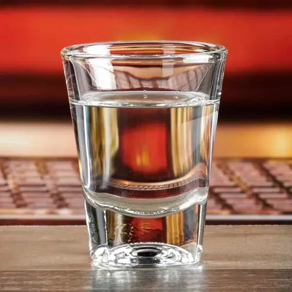 Anchor Hocking 14182 2 oz. Double Whiskey Shot Glass | Case of 24
