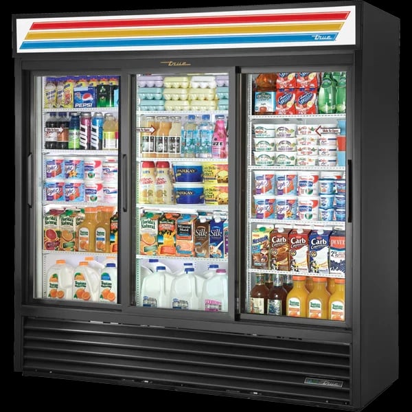 True GDM-69-HC-LD Glass Door Merchandiser, 69 cu.ft., LED