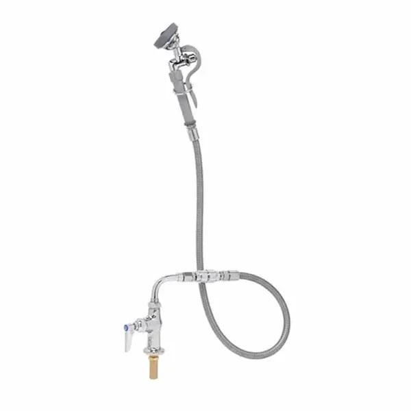T&S B-0205-60H-VB Single Hole Deck Mount Pre-Rinse Faucet with 60" Spray Hose and Wall Hook