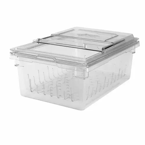 Cambro Camwear 18268CLRKIT135 8" Colander And 18" X 26" X 9" Clear Food Storage Container