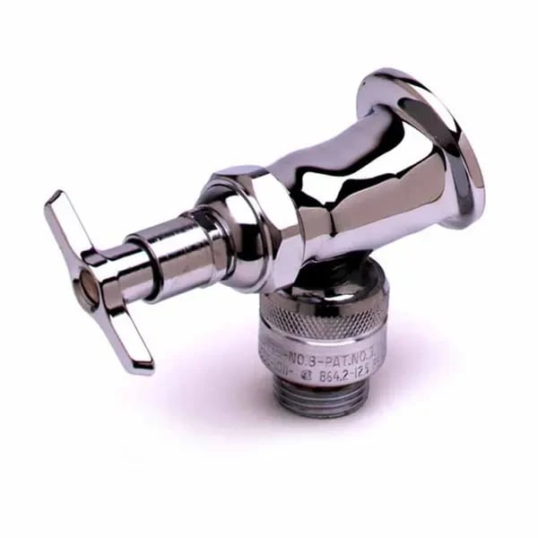 T&S B-0736-POL Single Hole Wall Mount Sill Faucet