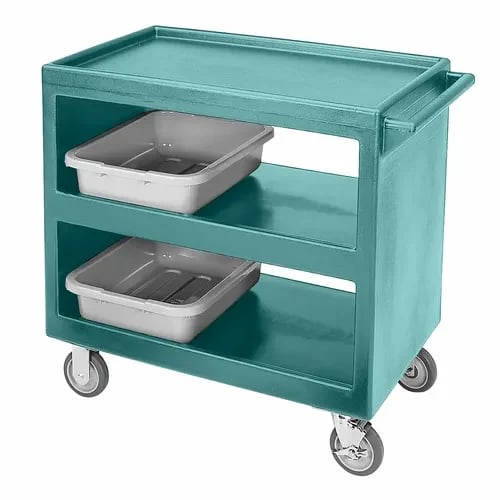 Cambro BC235401 3-Shelf 500 Lb. Capacity Slate Blue Utility Bus Cart