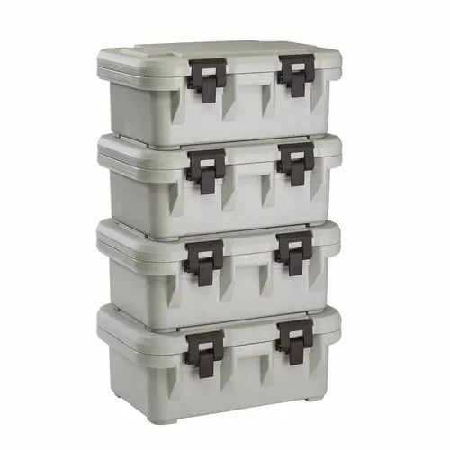 Cambro S-Series Ultra Pan Carrier UPCS160480 Speckled Gray Top Loader 6" Deep