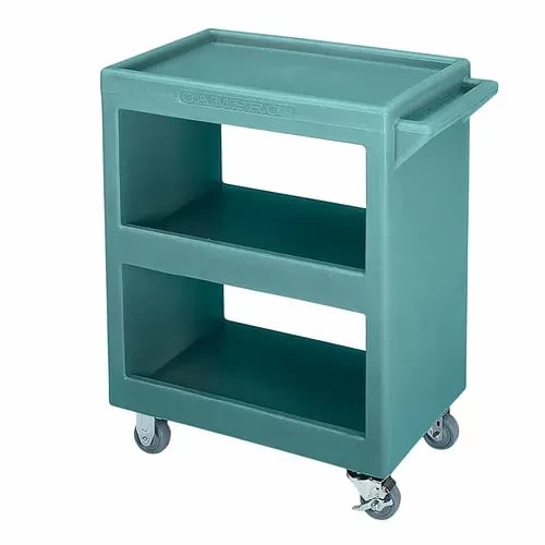 Cambro BC225401 3-Shelf 350 Lb. Capacity Slate Blue Utility Bus Cart