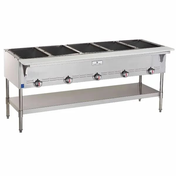Sentinel SN-GBM-5NG 5-Well Natural Gas Hot Food Steam Table 72-1/2"W