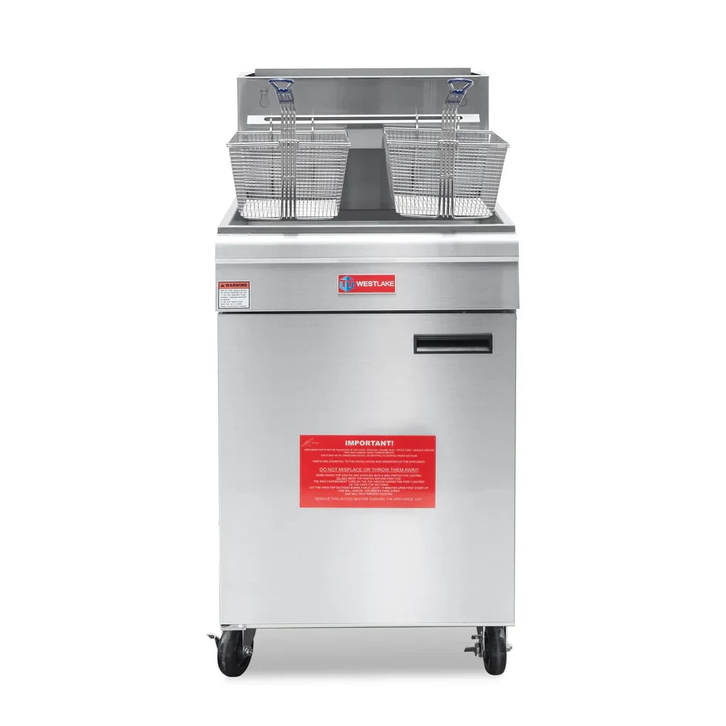 Westlake GF150 Deep Fryer 21" 150,000 Btu 70 lb Oil Capacity