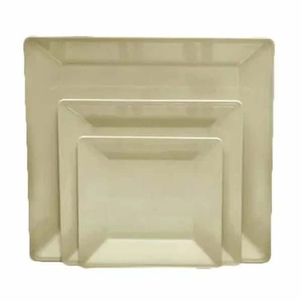 Thunder Group PS3211V Passion Pearl 10-1/4" x 10-1/4" Square Melamine Plate | Case of 12
