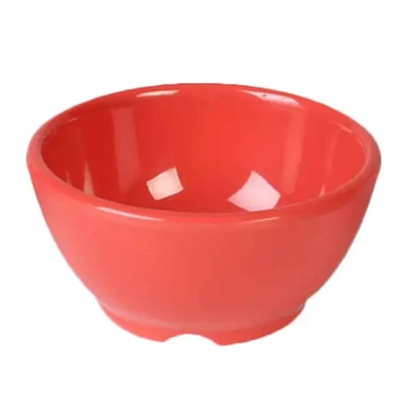 Thunder Group CR5804RD Orange 10 oz. Melamine Soup Bowl | Case of 12