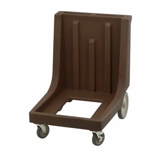 Cambro Camdolly CD1826MTCHB131 Open Frame Dark Brown Food Carrier Dolly With Handle