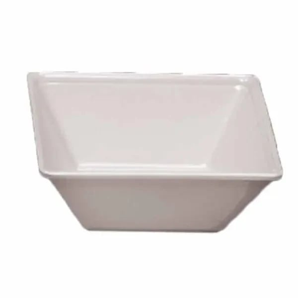 Thunder Group PS5006W Passion White 23 oz. Square Melamine Bowl | Case of 12