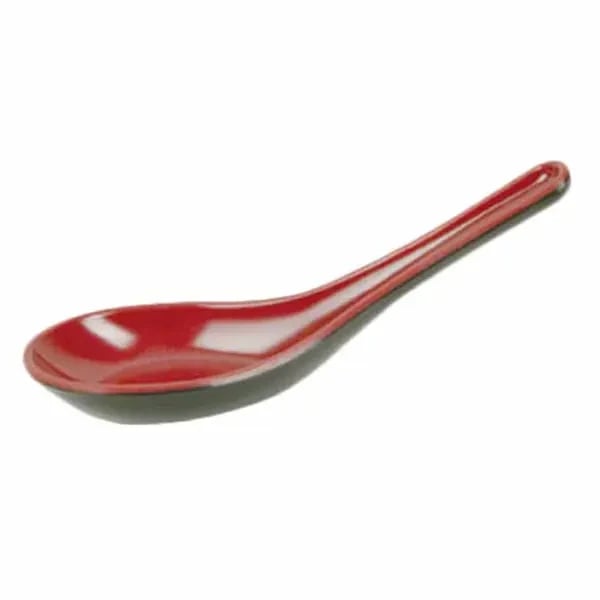 Thunder Group 7003JBR Red/black 3/4 oz. Melamine Soba/Rice Spoon | Case of 60