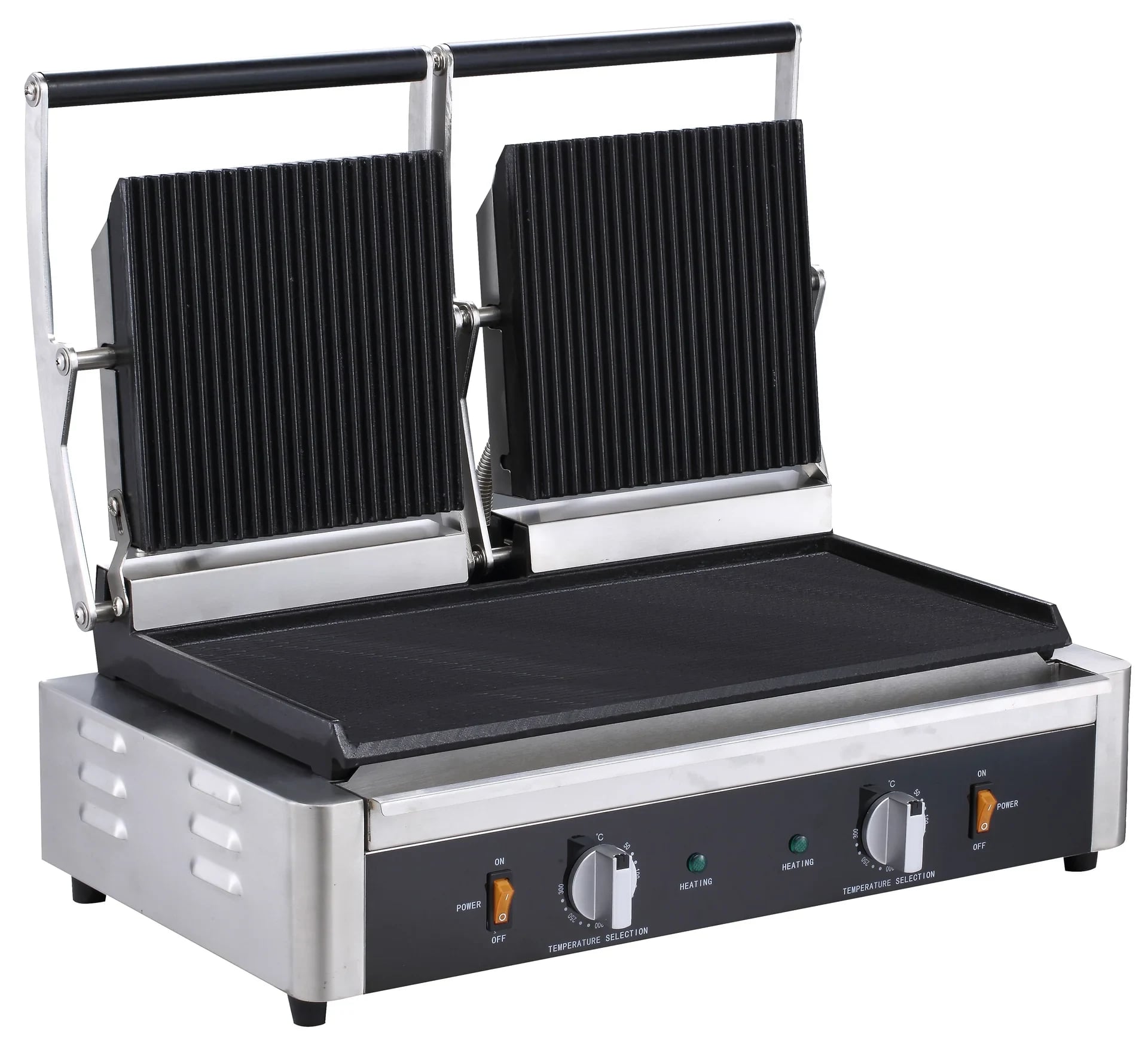 Serv‑Ware EPG‑200GF Panini / Sandwich Grill, 22.44″ Width, Double Electric Plates