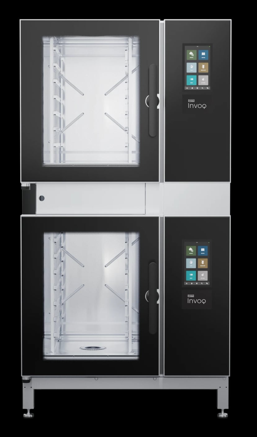 Combi Oven Parts — Blodgett® 61/61BLE Invoq Series Electric Freestanding Combi Oven Full Size Boilerless 2 Ovens — 480V, 3PH