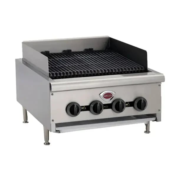 Wells HDCB-4830G Heavy Duty 160,000 BTU Radiant Gas Charbroiler 48"W