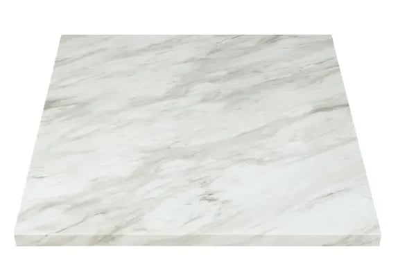 Modesto 36" Square Faux White Marble Table Top
