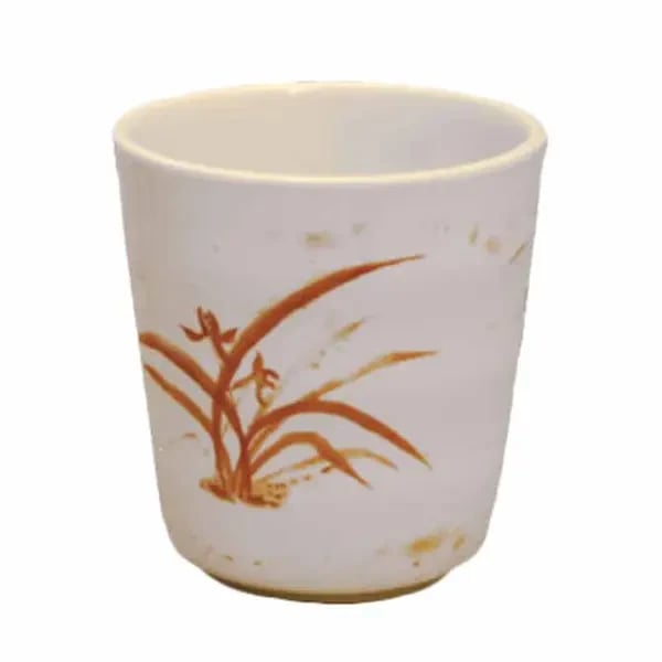 Thunder Group 9753GD Gold Orchid 8 oz. Melamine Mug/Cup | Case of 12