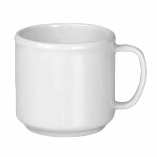 Thunder Group CR9035W White 10 oz. Melamine Mug/Cup | Case of 12