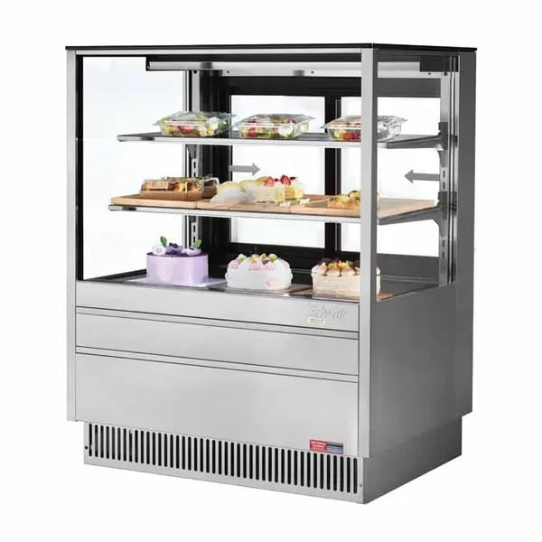 Turbo Air TCGB-36UF-SS-N Refrigerated Stainless Steel Bakery Display case 36-1/2"W