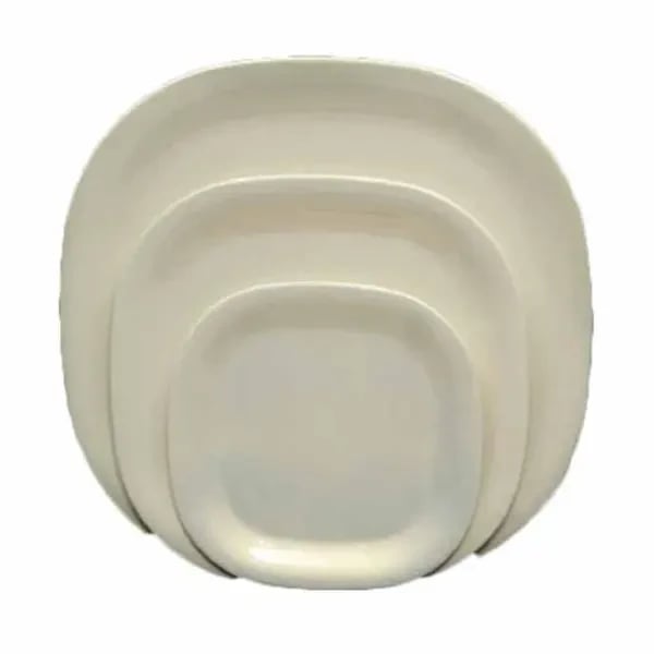 Thunder Group PS3014V Passion Pearl 14" x 14" Square Melamine Plate | Case of 6
