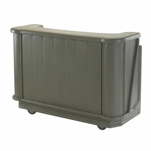 Cambro Cambar BAR650194 Granite Sand Portable Bar 7-Bottle Speed Rail Portable Bar 67-1/2"W X 28-1/2"D X 47-1/2"H