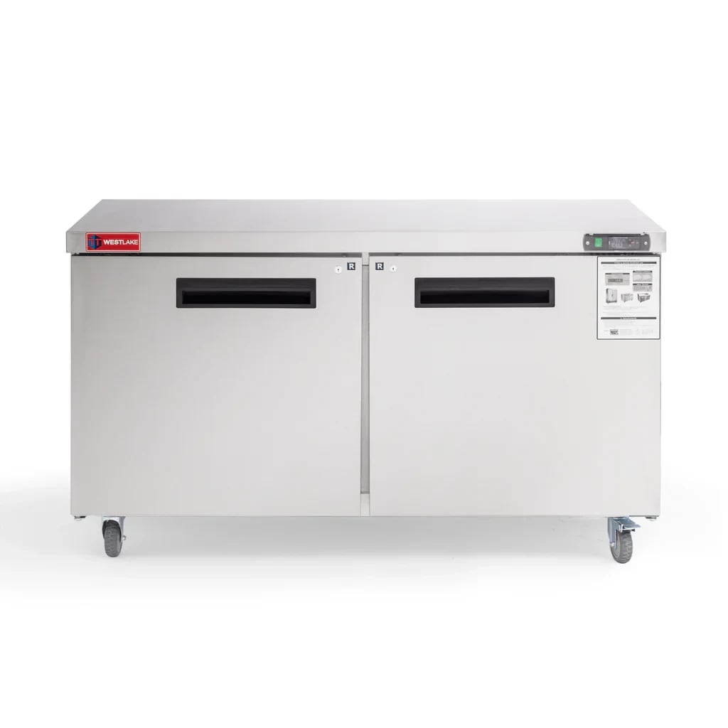 Westlake WKTR-60B Undercounter Refrigerator 2 Door 33-40°F