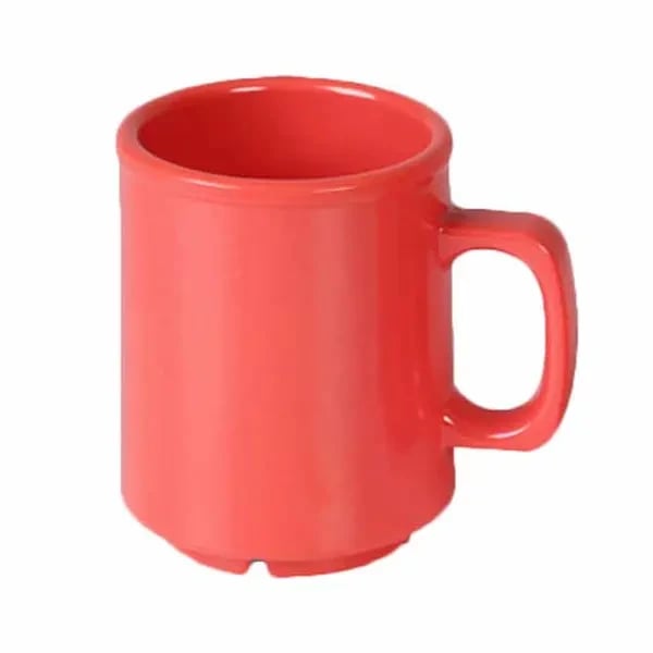 Thunder Group CR9010RD Orange 8 oz. Melamine Mug/Cup | Case of 12