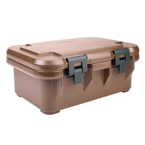 Cambro S-Series Ultra Pan Carrier UPCS160157 Coffee Beige Top Loader 6" Deep