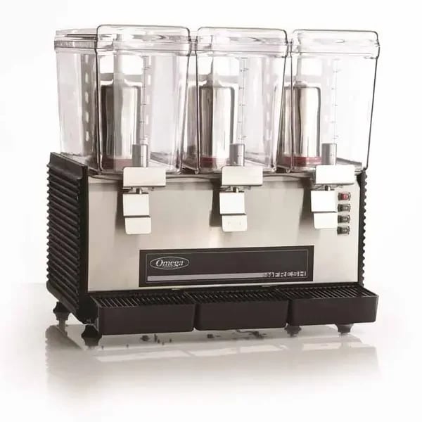 Omega OSD30 Triple 3-Gallon Bowl High Performance Drink Dispenser