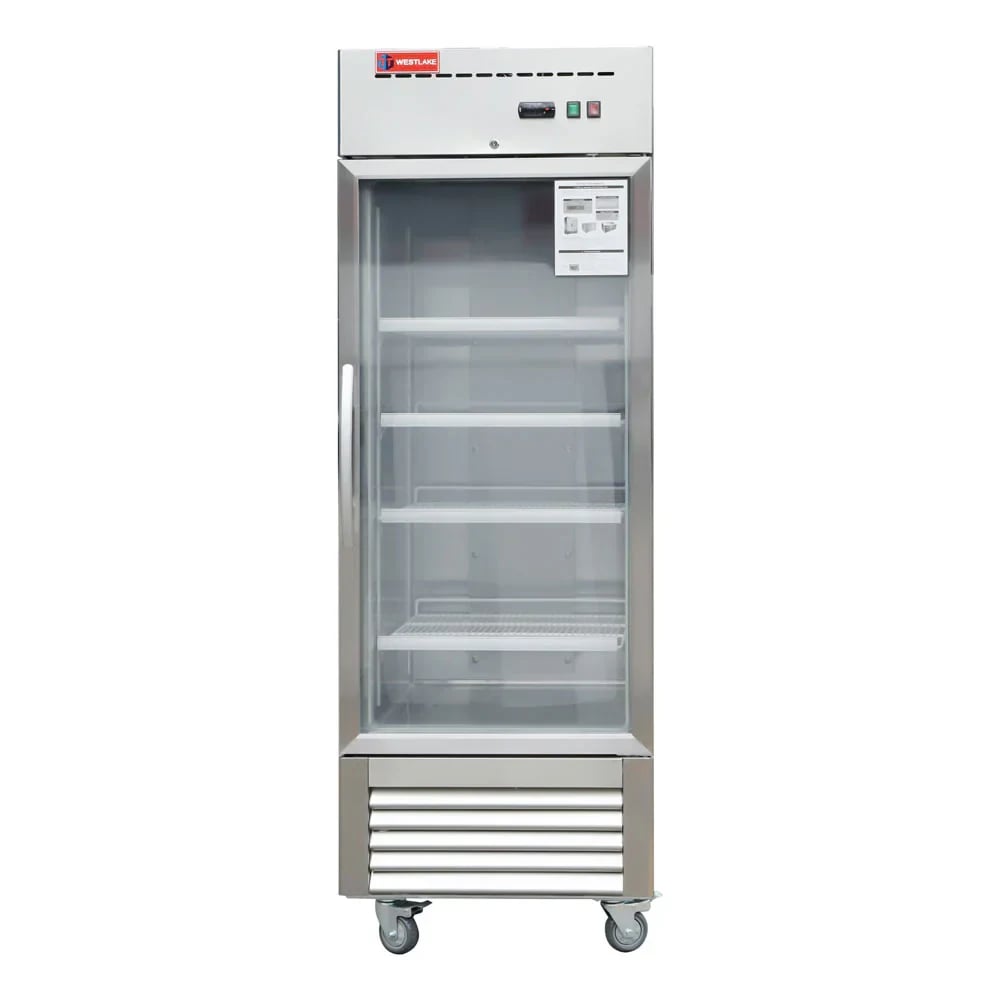 Westlake WK-23FG Single Glass Door Commercial Reach-In Freezer