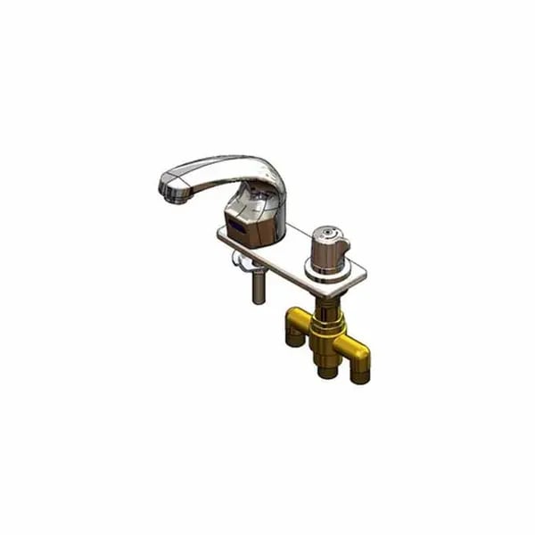 T&S EC-3102-SMT4V05 4" Deck Mount ChekPoint Electronic Hands Free Sensor Faucet