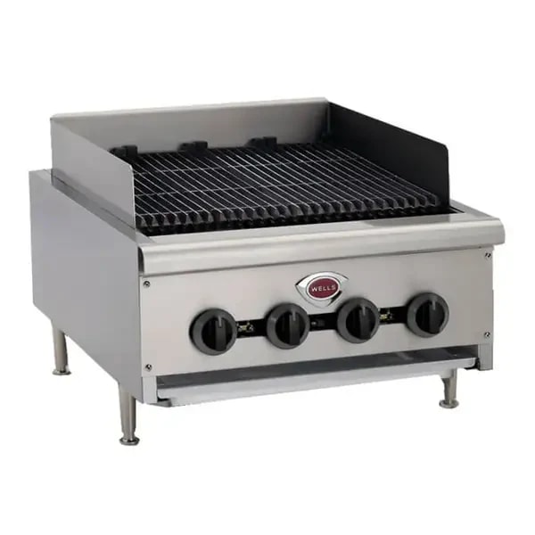 Wells HDCB-3630G Heavy Duty 120,000 BTU Radiant Gas Charbroiler 36"W — main image