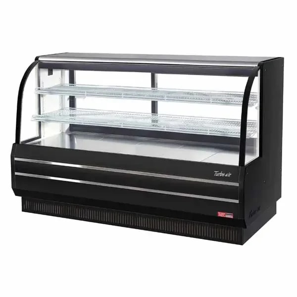 Turbo Air TCGB-72DR-B Dry Black Bakery Display Case 72-1/2"W — main image