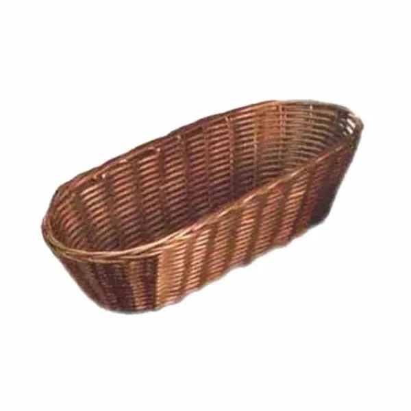 Tablecraft 1413 Brown Oblong Woven Basket 12-1/2" x 5" x 3 | Case of 12 — main image