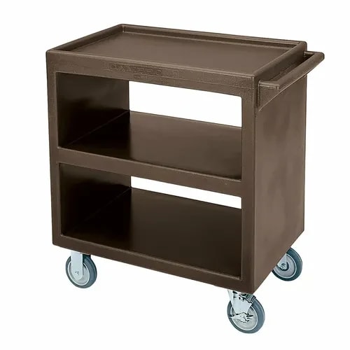 Cambro BC230131 3-Shelf 500 Lb. Capacity Dark Brown Utility Bus Cart — main image
