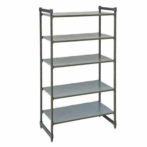 Cambro Camshelving CBU214884S5580 5-Shelf Polypropylene Brushed Graphite Shelving Kit 48"W X 21"D X 84"H — main image