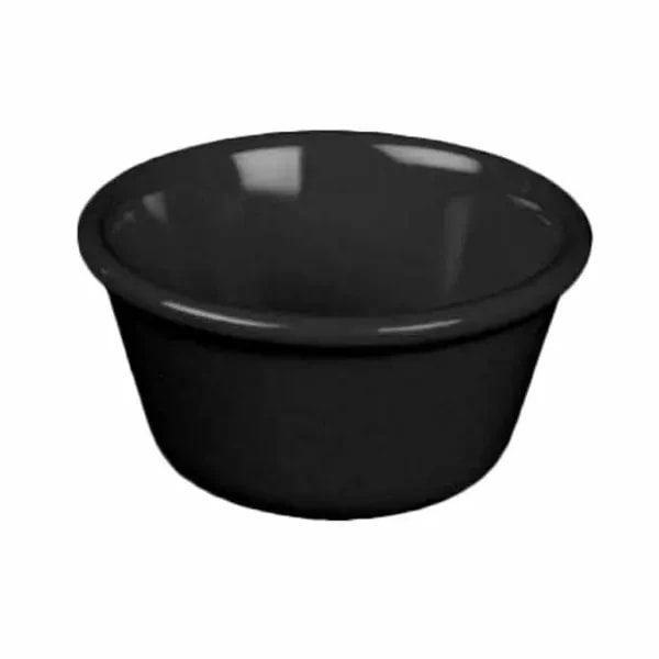 Thunder Group ML534BL1 Black 1-1/2 oz. Melamine Ramekin | Case of 12 — main image