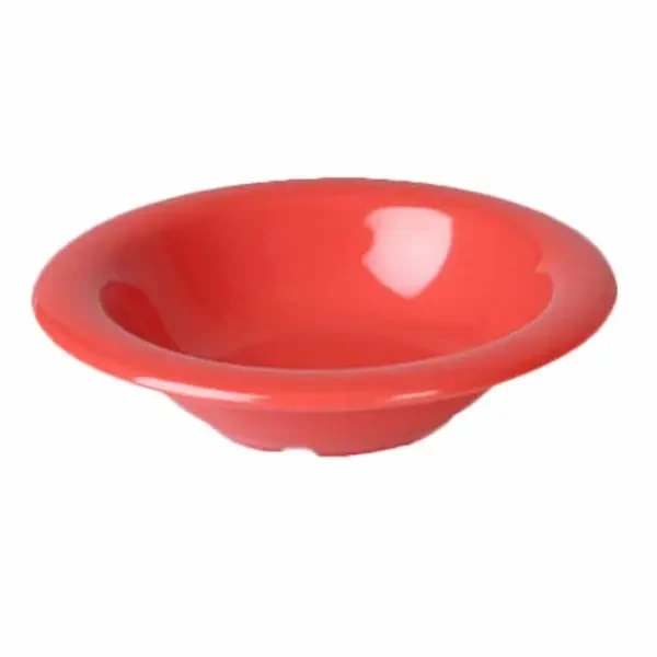 Thunder Group CR5608RD Orange 8 oz. Melamine Salad Bowl | Case of 12 — main image