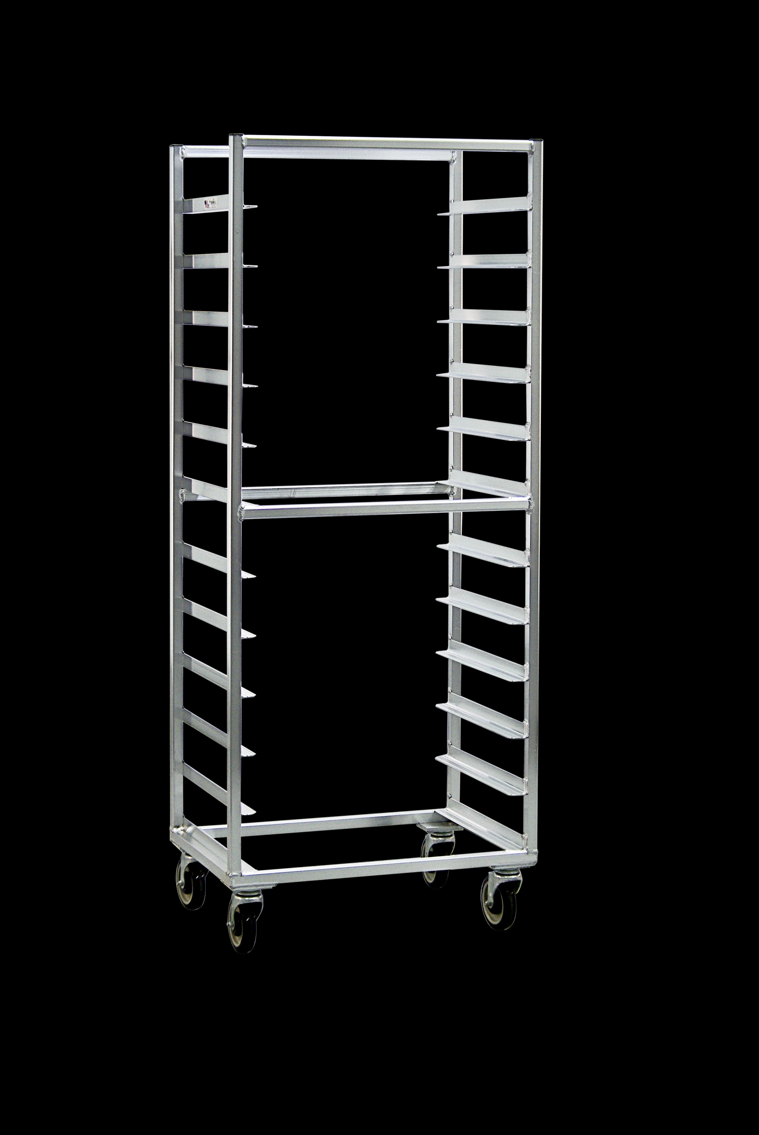 Carter-Hoffmann® O8612W Portable Aluminum Pan Rack Single Width Open Style Side-Loaded 12 Pan Capacity — main image