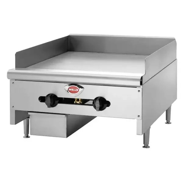 Wells HDG-3630G Heavy Duty 90,000 BTU Manual Control Gas Griddle 36"W — main image