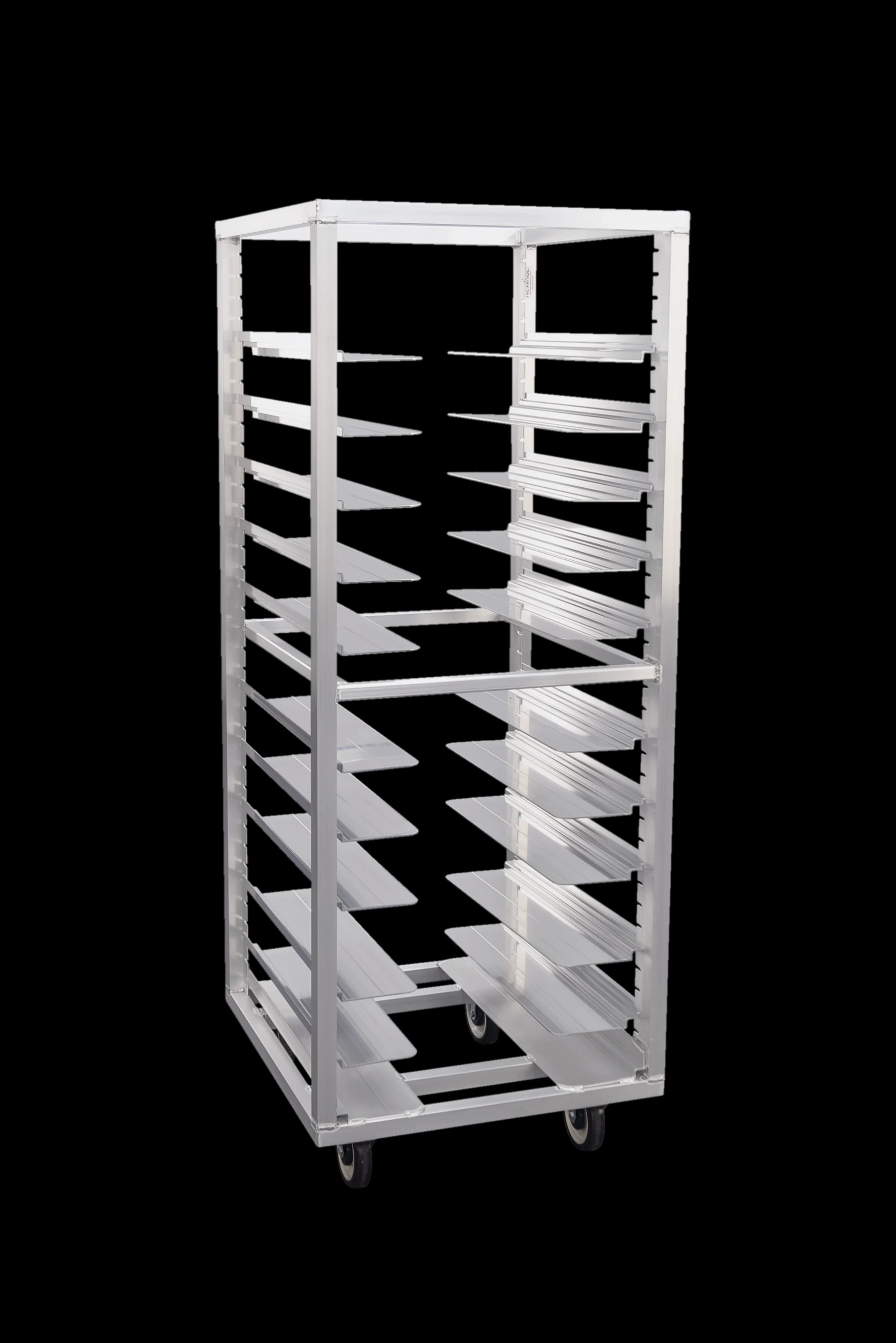 Carter-Hoffmann® O8631V Portable Aluminum Pan Rack Single Width Mobile Style End-Loaded 31 Pan Capacity — main image