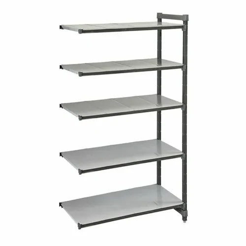 Cambro Camshelving EA242484S5580 5-Shelf Polypropylene Brushed Graphite Add-On Shelving Unit 24"W X 24"D X 84"H — main image