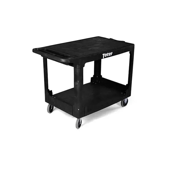 Toter UCF00-S0002 Heavy Duty 2-Flat Shelf 550 lb. Capacity Large Utility Cart — main image