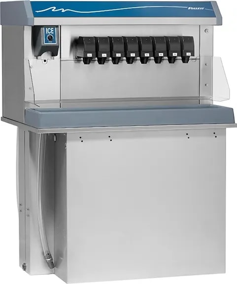 Follett Vision™ Series VU300B8RP Drop-In Ice and Beverage Dispenser 300 Pound Storage Push-Button Dispense Cube, Nugget Style Ice — 115V, 1PH — main image