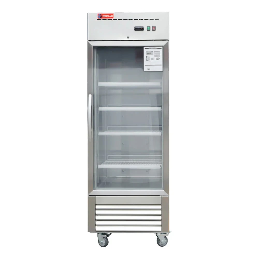 Westlake WKR-23BG Glass Door Merchandiser Refrigerator 1 Door 33-40°F — main image